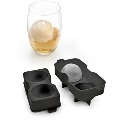 Afbeelding van Metaltex IJsblokvormen Voor 2 ballen IJsblokballen Siliconen Vaatwasbestendig Diameter 6 cm Gin, Whiskey of Cocktails