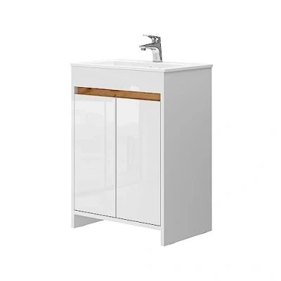 Afbeelding van Vicco Badkamermeubelset Lemgo, Wit, 2 delen, onderkast 60 cm