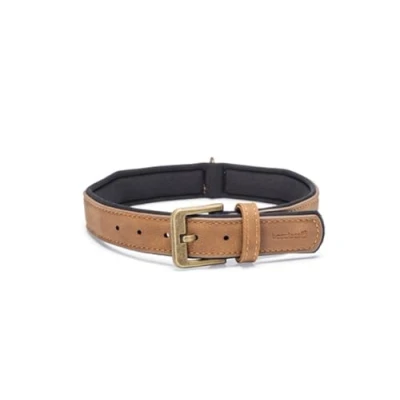 Afbeelding van Beeztees Balacron Ax Honden Halsband Kunstleer Bruin Nekomvang van tot x breedte 43 53 cm 25 mm