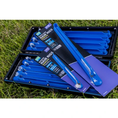 Afbeelding van Preston KKM B Rapid Stop Hair Rigs Barbless 38cm (8 pcs) Maat : haak 16 0.17mm