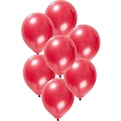 Afbeelding van Rode Metallic Ballonnen 30cm 50 stuks