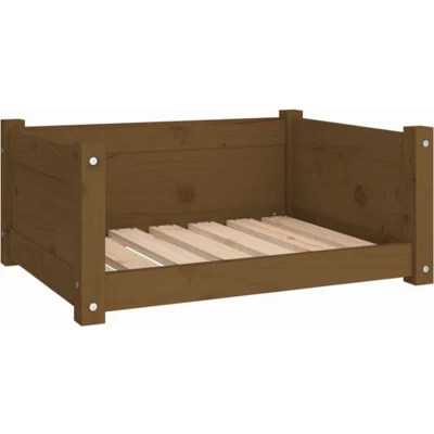 Afbeelding van Hondenmand 65,5X50,5X28 Cm Massief Grenenhout Honingbruin