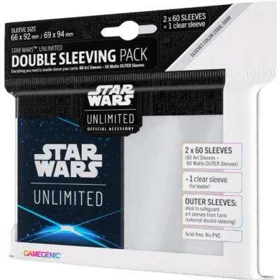 Afbeelding van Gamegenic Star Wars: Unlimited Double Sleeving Pack: Card Back Blue (60 stuks)