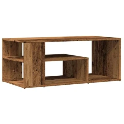 Afbeelding van vidaXL Salontafel 100x50x40 cm bewerkt hout oud houtkleurig