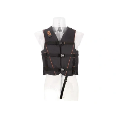 Afbeelding van Besto skivest all black/orange 50n xl 70+kg