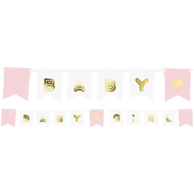 Afbeelding van Luxe letterslinger Baby Girl 175cm