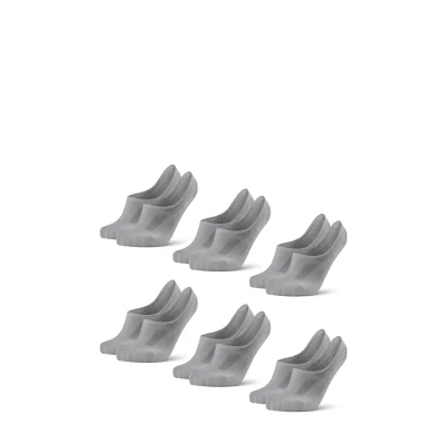 Afbeelding van Danish Endurance Bamboo 6 PACK Enkelsokken, Maat: 39 42, Grey