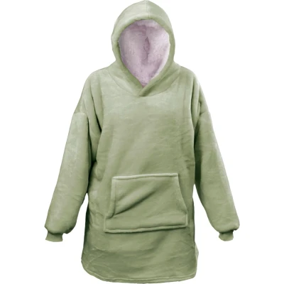 Afbeelding van Unique Living Oversized Fleece Hoodie Tea Green