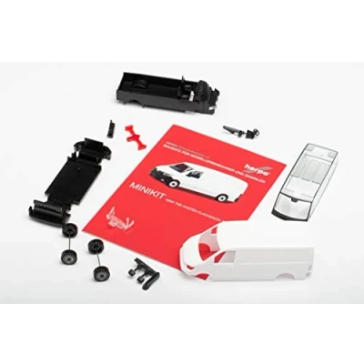 Afbeelding van Herpa 013857 H0 Vrachtwagen MAN TGE platte dakbak, wit