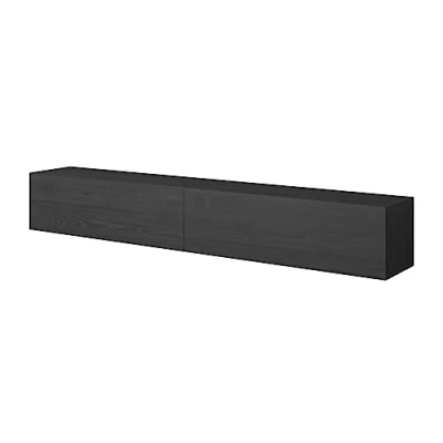 Afbeelding van Selsey Bisira TV hangkast, 200 cm, zwart