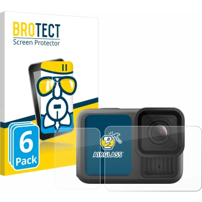Afbeelding van BROTECT Screenprotector voor GoPro Hero 13 Black Folie Beschermfolie Beschermglas transparant (6 Stuks)