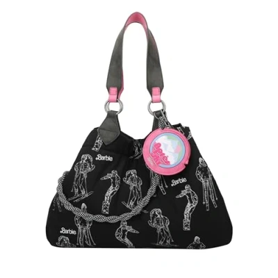 Afbeelding van Fritzi aus Preußen Schoudertas Izzy Medium Apres Ski Limited Barbie Shoulder Bag Black Zwart