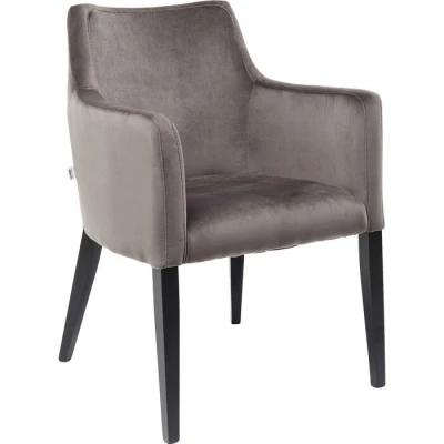 Afbeelding van Kare Chair Black Mode Velvet Grey