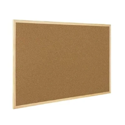 Afbeelding van Q Connect Houten frame 900 x 1200 mm kurkbord lichtbruin