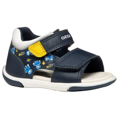 Afbeelding van Geox B Sandal Zapito Boy babysandalen voor jongens, Navy Ochre, 24 EU