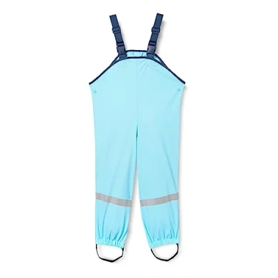 Image de Playshoes Salopette de pluie non doublée unisexe pour enfants Coupe vent et imperméable Turquoise, 128, Turquoise., 128