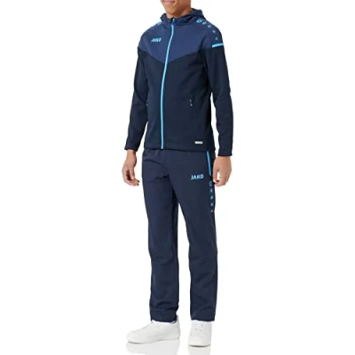 Afbeelding van JAKO vrijetijdspak CHAMP 2.0 met kap Marine/d.blauw/hemelsblauw / S
