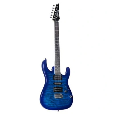 Afbeelding van Elektrische gitaar Ibanez GRX70QATBB Transparant Blauw