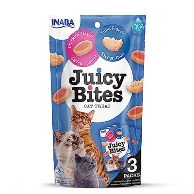 Afbeelding van Inaba Juicy Bites Kattensnack Kip Tonijn 3x11.3 g