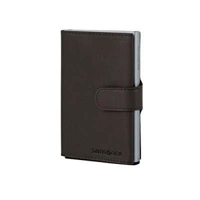 Afbeelding van Samsonite Creditcardhouder Alu Fit 202 Slide Up Wallet Dark Brown