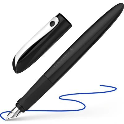 Afbeelding van Schneider vulpen Wavy zwart penpunt M S 162131