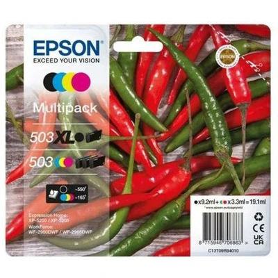 Afbeelding van Epson Inktcartridge T09R9, 503XL, 503 Origineel Combipack Zwart, cyaan, magenta, geel C13T09R94010