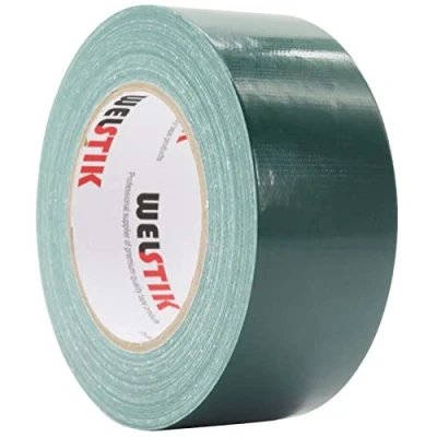 Afbeelding van WELSTIK Zelfklevende plakband van professionele kwaliteit, waterbestendig, gekleurde voor reparaties, doe het zelf, handwerk, binnen en buiten, 50 mm x 41 m, 7,5 dik, donkergroen