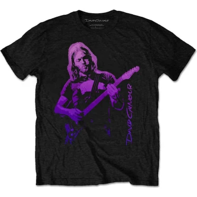 Afbeelding van David Gilmour Pig Gradient Heren T shirt L Zwart