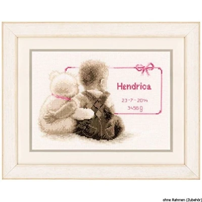 Afbeelding van Telpakket kit Mijn liefste knuffel Vervaco PN 0021672