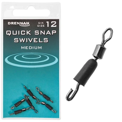 Afbeelding van Drennan Quick Snap Swivels (6pcs) Maat : Medium Size 12