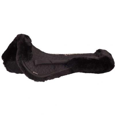 Afbeelding van BR Zadelonderlegger Sheepskin Rand Zwart Full