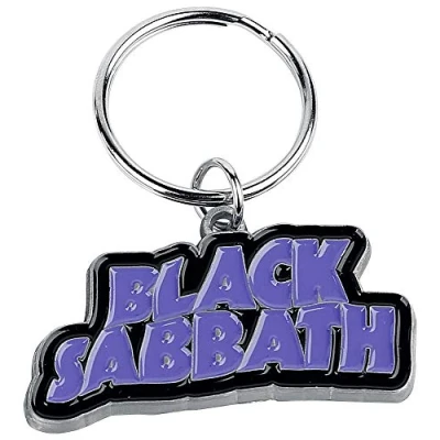 Afbeelding van Black Sabbath Metalen Enamel Fill In Logo Sleutelhanger Zilver