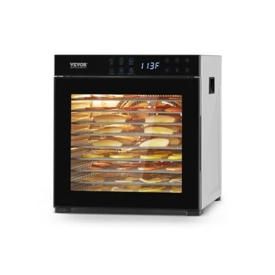 Image de VEVOR Déshydrateur alimentaire séchoir électrique 1000 W 10 plateaux pour fruits