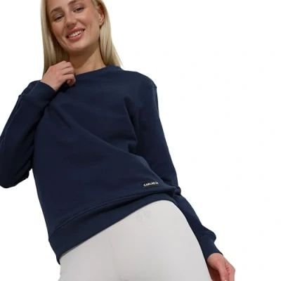 Afbeelding van Carlheim Everyday Comfort Jette Sweater, Dames, Maat: Large, Navy