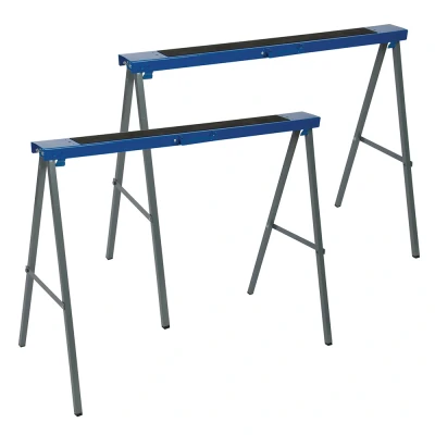 Afbeelding van Silverline Metalen Schragen Hoogte 78 cm Lengte 99.5 Maximaal 125 kilo 2 stuks