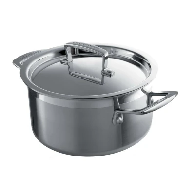 Afbeelding van Le Creuset Rvs Lage Kookpan 20cm 3l