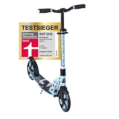 Afbeelding van Six Degrees 2 wiel Step Opvouwbaar Voetrem Pastelblauw/zwart