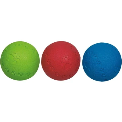 Afbeelding van Flamingo Hondenspeelgoed Rubber Bal Summer met Piep Willekeurig 10 cm