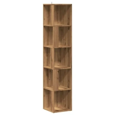 Image de vidaXL Armoire d&#039;angle chêne artisanal 33x33x165 cm bois d&#039;ingénierie856725