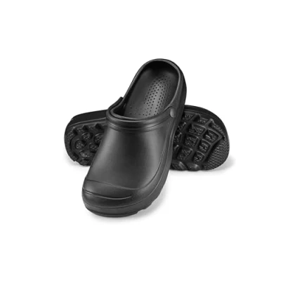 Afbeelding van ESTRO Sabot de Jardin Homme Mules Sabots Jardinage Chaussure F08 (45 EU, Noir)