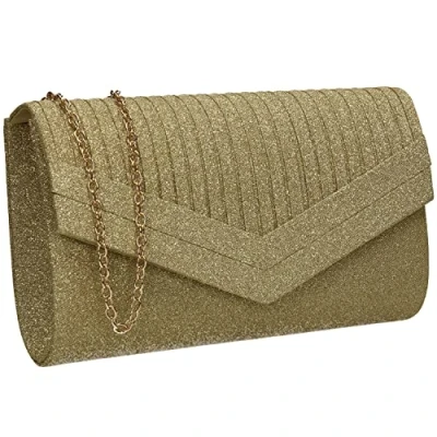 Afbeelding van SwankySwans Ruth clutch voor dames, Goud