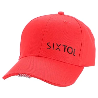 Afbeelding van SIXTOL B Cap Baseball met LED licht 25lm Opladen via USB Universele maat, Rood
