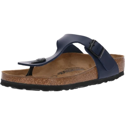 Afbeelding van Birkenstock Gizeh Teensandalen, Maat: 42, Blau Leer