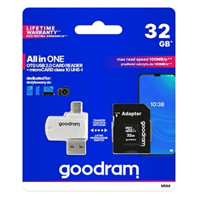 Afbeelding van Goodram M1A4 All in One 32 GB MicroSDHC UHS I Klasse 10