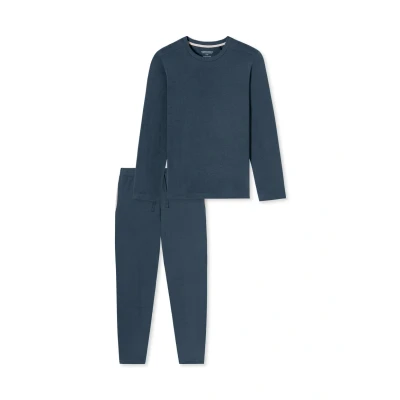 Afbeelding van Schiesser Modern SET Pyjama, Heren, Maat: 50, Blau