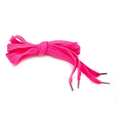 Afbeelding van The Glowhouse Effen neon platte veters, Roze