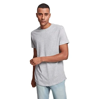 Afbeelding van Urban Classics gevormd lang T shirt voor heren (2 stuks), grijs.
