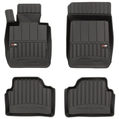 Afbeelding van M MOTOS Rubberen vloermatten voor BMW Serie 3 E90 2004 2012. Verbeter je reiscomfort met de zwarte antislip automat 3D, alle weersomstandigheden, bescherming tegen vuil