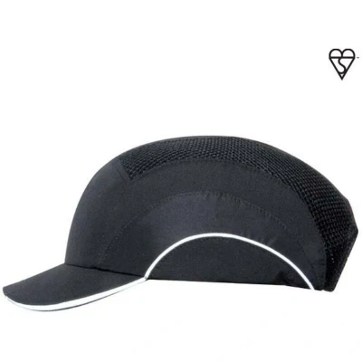 Image de JSP ABS000 001 100 hardcap A1+ casquette baseball 5 cm à visière courte noir