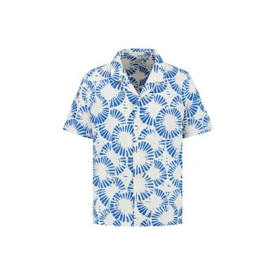 Afbeelding van Shiwi VIC Overhemd, Heren, Maat: Large, White blue ripple